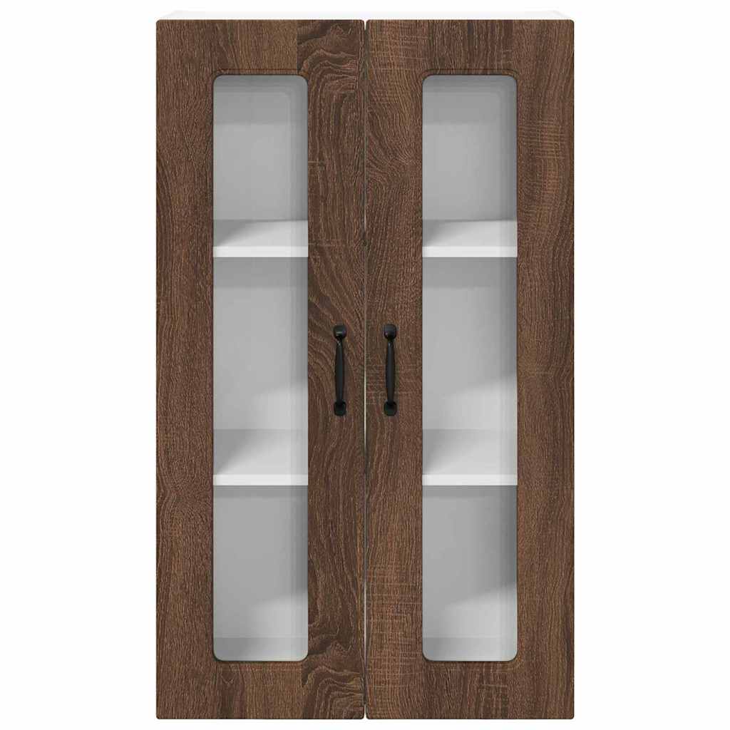 Küchenhängeschrank mit Tür Braun Eichen-Optik 60 x 31 x 100 cm